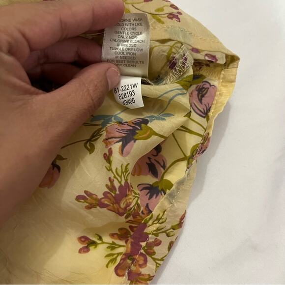 J.Jill Vintage Floral Print Button Down Sheer Long Sleeve Lightweight Plus 2x - Picture 7 of 9